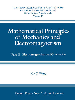cover image of Mathematical Principles of Mechanics and Electromagnetism